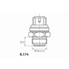 8.174.21 BEHR Термовыключатель, вентилятор радиатора