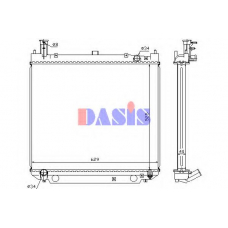 210028N AKS DASIS Радиатор, охлаждение двигателя