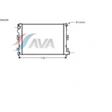 CNA2208 AVA Радиатор, охлаждение двигателя