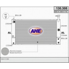 130.308 AHE Радиатор, охлаждение двигателя