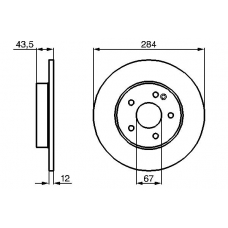 0 986 478 262 BOSCH Тормозной диск