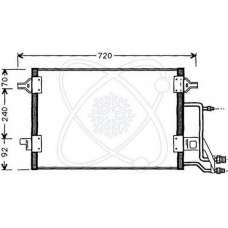 30B0034 ELECTRO AUTO Конденсатор, кондиционер