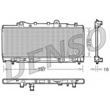 DRM09094 DENSO Радиатор, охлаждение двигателя