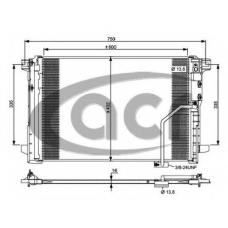 300697 ACR Конденсатор, кондиционер