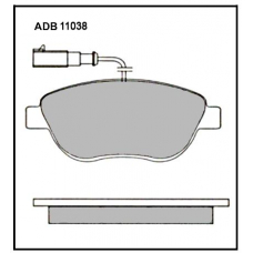 ADB11038 Allied Nippon Тормозные колодки