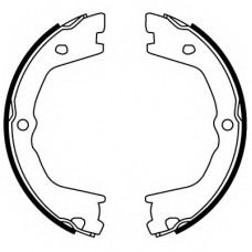 8DA 355 050-231 HELLA PAGID Комплект тормозных колодок, стояночная тормозная с