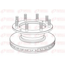 NCA1167.20 REMSA Тормозной диск