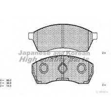 S011-07 ASHUKI Комплект тормозных колодок, дисковый тормоз