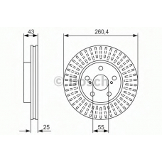 0 986 479 869 BOSCH Тормозной диск