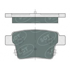 SP 375 SCT Комплект тормозных колодок, дисковый тормоз