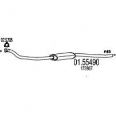 01.55490 MTS Средний глушитель выхлопных газов