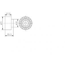 TKR 9924 TIMKEN Натяжной ролик, ремень грм