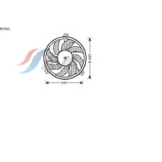 PE7520 AVA Вентилятор, охлаждение двигателя