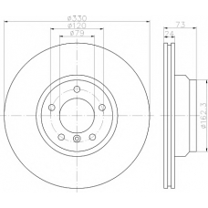 8DD 355 111-941 HELLA PAGID Тормозной диск