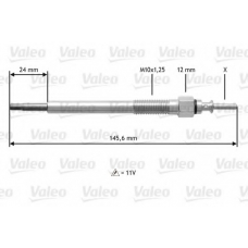 345133 VALEO Свеча накаливания
