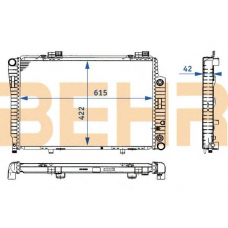 2108382 BEHR Radiator