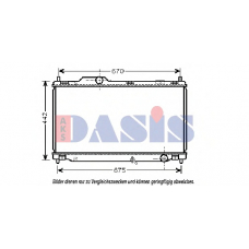 210203N AKS DASIS Радиатор, охлаждение двигателя