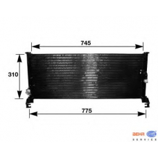 8FC 351 036-631 HELLA Конденсатор, кондиционер