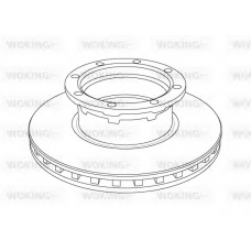 NSA1056.20 WOKING Тормозной диск