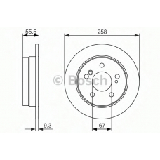 0 986 479 839 BOSCH Тормозной диск