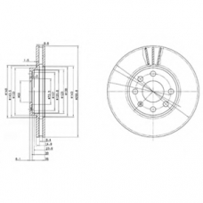 BG3404 DELPHI Тормозной диск