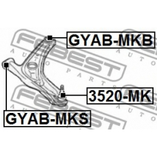 GYAB-MKS FEBEST Подвеска, рычаг независимой подвески колеса