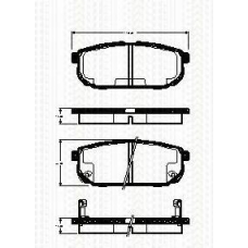 8110 18014 TRISCAN Комплект тормозных колодок, дисковый тормоз