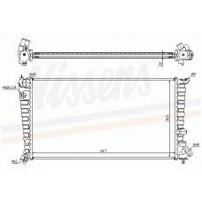 63548 NISSENS Охладитель, охлаждение двигателя