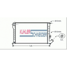 1500311 KUHLER SCHNEIDER Радиатор, охлаждение двигател