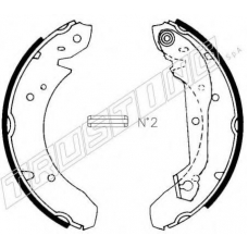 040.113 TRUSTING Комплект тормозных колодок