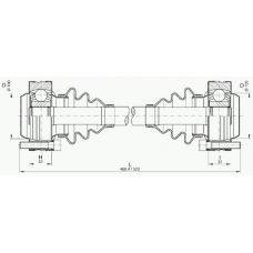 DRS6219.00 OPEN PARTS Приводной вал