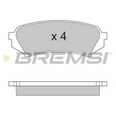 BP2899 BREMSI Комплект тормозных колодок, дисковый тормоз