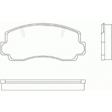 T0846 PAGID Комплект тормозных колодок, дисковый тормоз