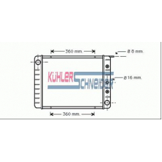 3301701 KUHLER SCHNEIDER Радиатор, охлаждение двигател