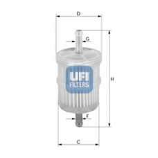 31.010.00 UFI Топливный фильтр