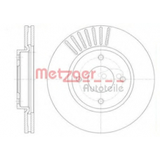 61410.10 METZGER Тормозной диск