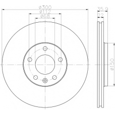 8DD 355 111-832 HELLA PAGID Тормозной диск