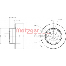 6110339 METZGER Тормозной диск