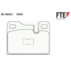 BL1085A2 FTE Комплект тормозных колодок, дисковый тормоз