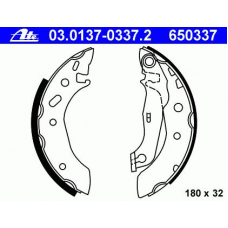 03.0137-0337.2 ATE Комплект тормозных колодок