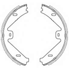 4754.00 REMSA Комплект тормозных колодок, стояночная тормозная с