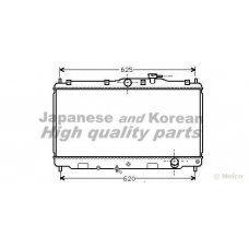 H551-10 ASHUKI Радиатор, охлаждение двигателя