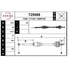 T29088 EAI Приводной вал