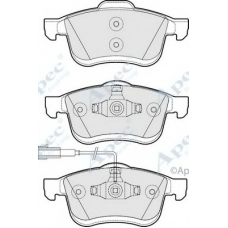 PAD1793 APEC Комплект тормозных колодок, дисковый тормоз