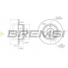 DBA135S BREMSI Тормозной диск