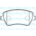 BP-6570 KAVO PARTS Комплект тормозных колодок, дисковый тормоз