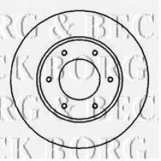 BBD4176 BORG & BECK Тормозной диск