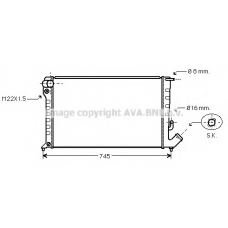 CNA2169 AVA Радиатор, охлаждение двигателя