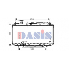 210104N AKS DASIS Радиатор, охлаждение двигателя