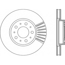 BDA1614.20 OPEN PARTS Тормозной диск